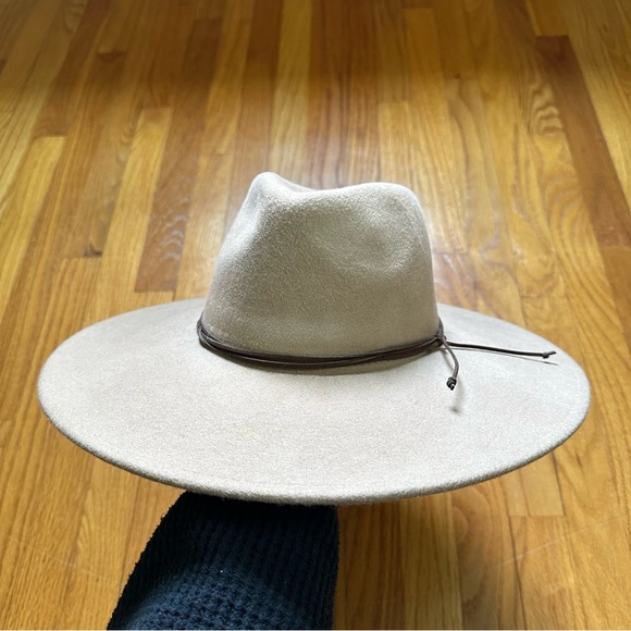 Western Wide Brim Fedora Wool Hat - Picture 3 of 6